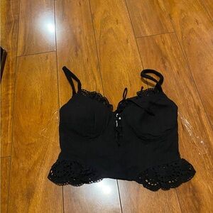 Privy woman top black size small